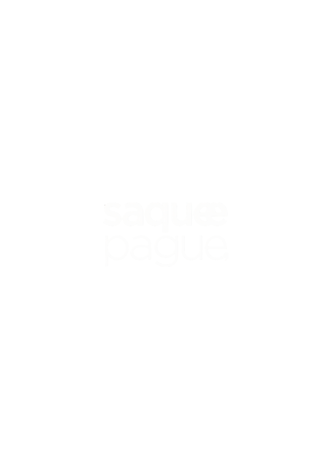 logo saquepague branco